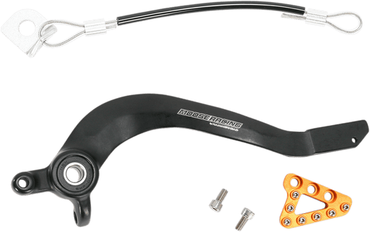 Moose Offroad 1610 - 0342 Orange Billet Brake Pedal 2003 - 2017 KTM 85SX 105SX 85XC - Moto - House MX