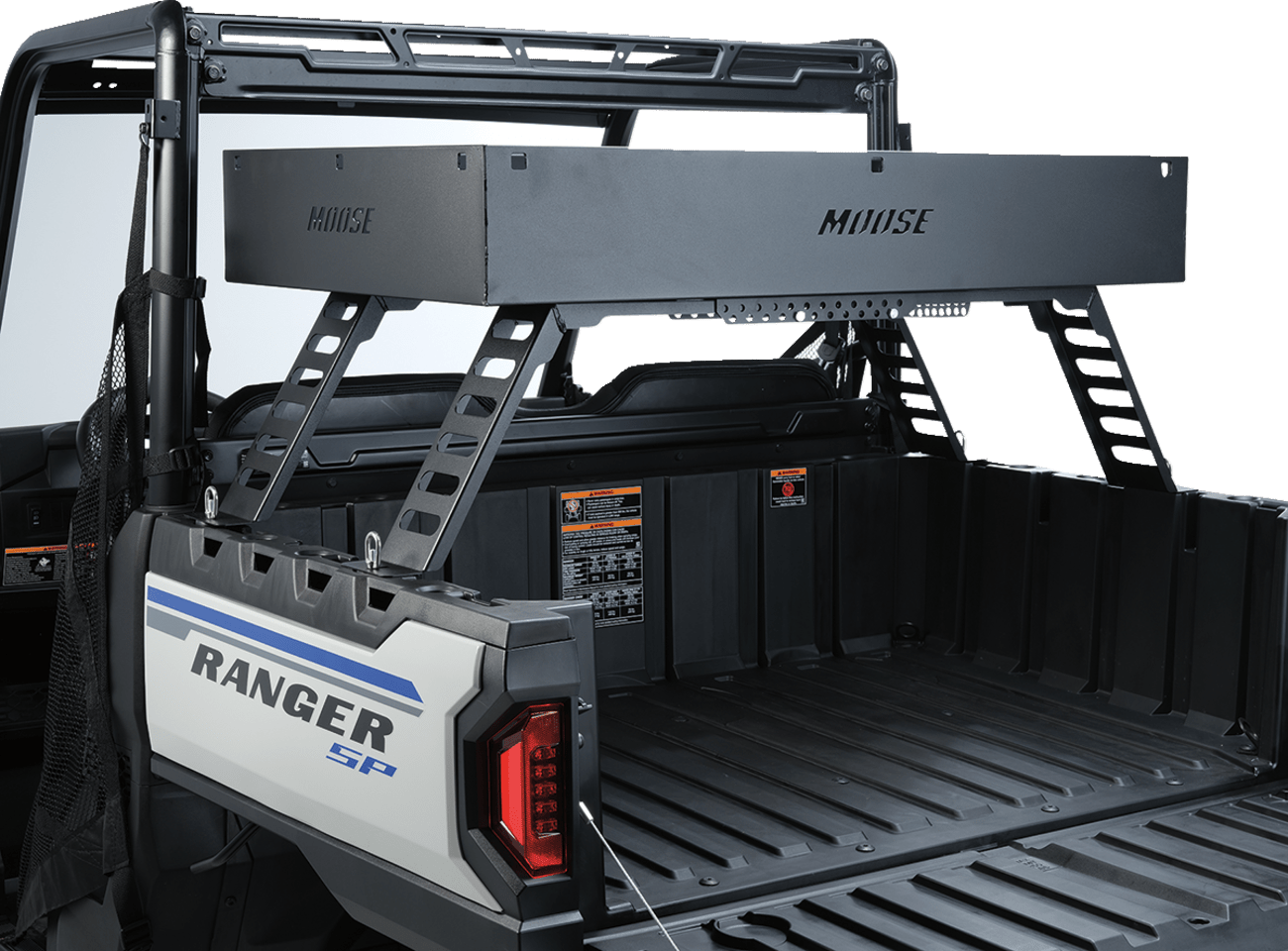 Moose Offroad Cargo Bed Rack XL 4913PF * Heavy - Duty Steel Upper Deck System for UTVs - Moto - House MX