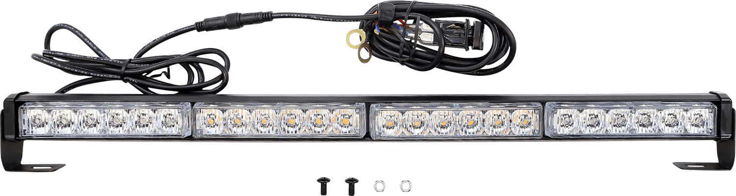 MOOSE OFFROAD Chase Light – 24” LED Light Bar MSE - CHS with Amber Strobe & Red LEDs - Moto - House MX
