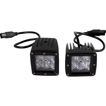 MOOSE OFFROAD - Green Series LED Light Pod - Square - 3" - Pair - 2001 - 2684 - Moto - House MX