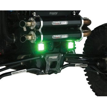 MOOSE OFFROAD - Green Series LED Light Pod - Square - 3" - Pair - 2001 - 2684 - Moto - House MX