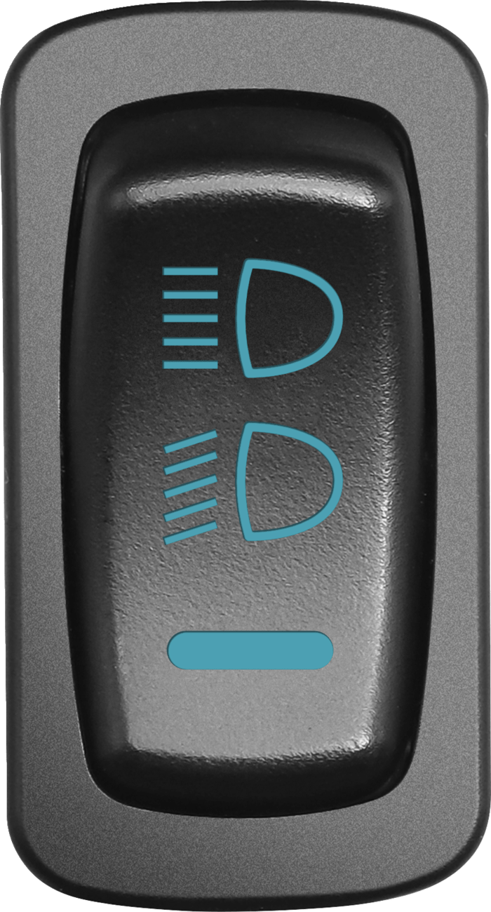 Moose Offroad HDL - CAR - B Blue Headlight Switch for Polaris - Enhanced Off - Road Control - Moto - House MX