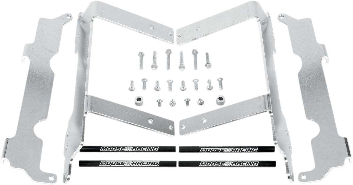 Moose Offroad Honda 11 - 163 Radiator Braces with Aluminum Support and Lazer - Etched Logos - Moto - House MX