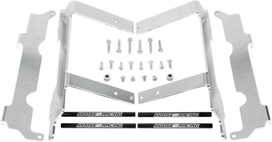 Moose Offroad Honda 11 - 163 Radiator Braces with Aluminum Support and Lazer - Etched Logos - Moto - House MX