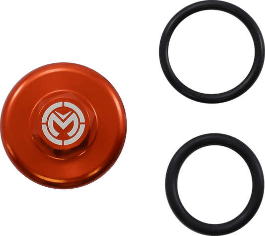 Moose Offroad KTM T14 - 6301O Orange Oil Cap Kit - Durable CNC - Machined 6061 - T6 Aluminum - Moto - House MX