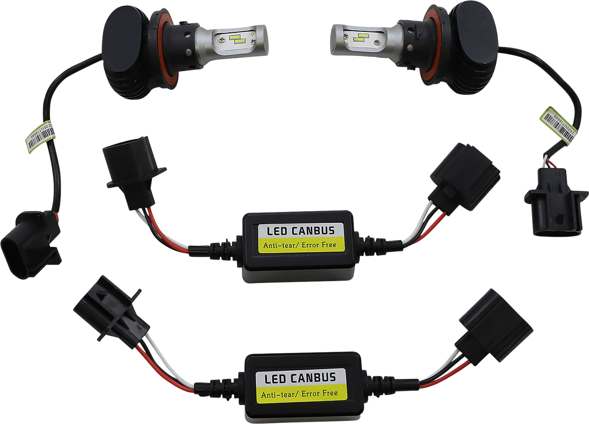 MOOSE OFFROAD LED Headlight Bulbs for Polaris Q20 - 5001 - Plug and Play Replacement - Moto - House MX