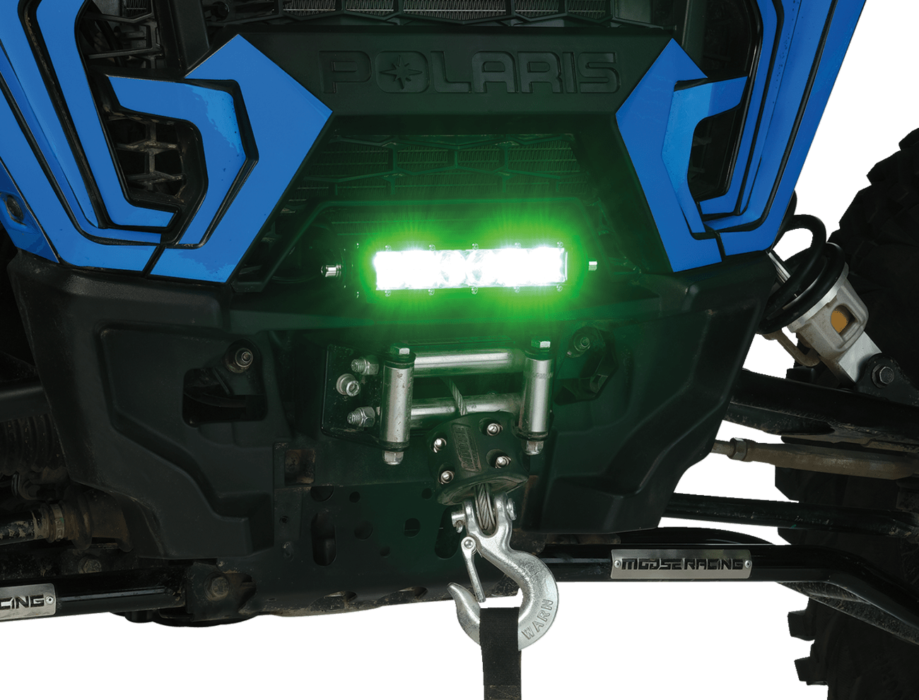 MOOSE OFFROAD MOOSE OFFROAD 8 - Inch Green LED Light Bar MSE - LB8G for Off - Road Vehicles and Marine Use MSE - LB8G - Moto - House MX