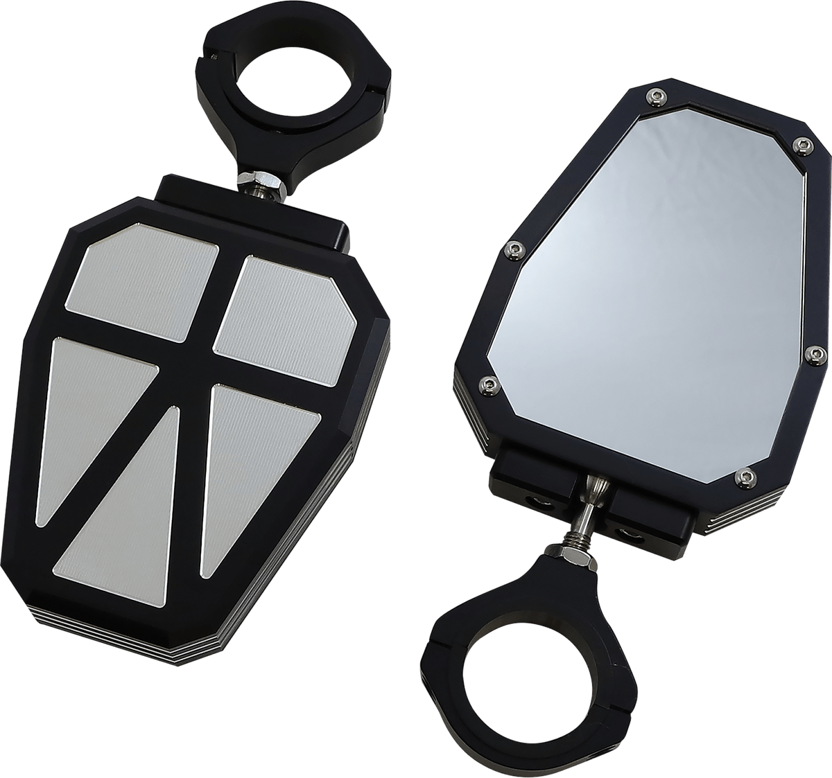 MOOSE OFFROAD MOOSE Offroad Hexagon Side View Mirror with Ball Pivot Mount - Model M60 - 7009B M60 - 7009B - Moto - House MX