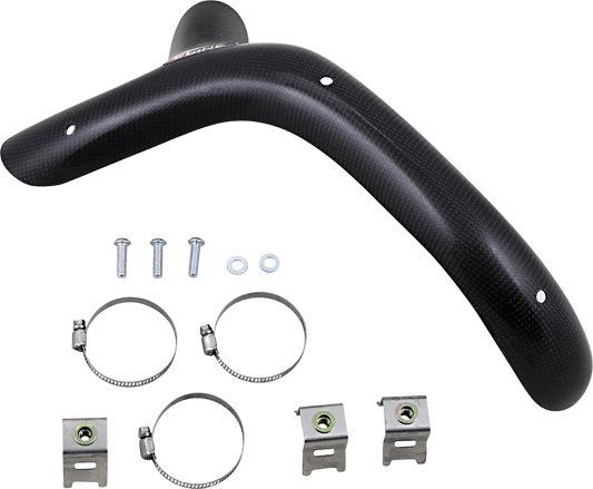 MOOSE OFFROAD Pipe Guard - MHS35020 - Lightweight Carbon Fiber Protection - Moto - House MX