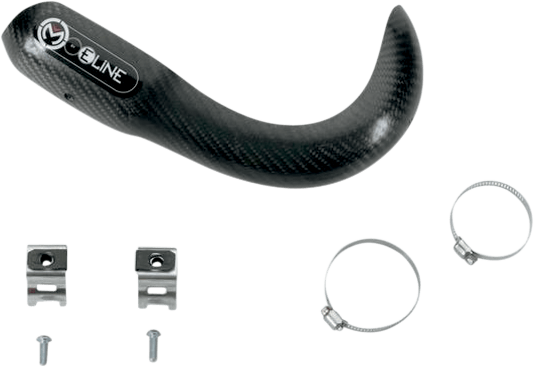 MOOSE OFFROAD Pipe Guard - Powerbomb HPB250F | Lightweight Carbon Fiber Protection - Moto - House MX