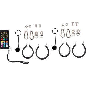 MOOSE OFFROAD Quick Release LED Whip Lights – Pair – 4 Sizes – High - Visibility & Durable for UTVs - Moto - House MX