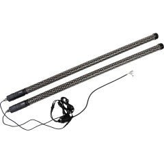 MOOSE OFFROAD Quick Release LED Whip Lights – Pair – 4 Sizes – High - Visibility & Durable for UTVs - Moto - House MX
