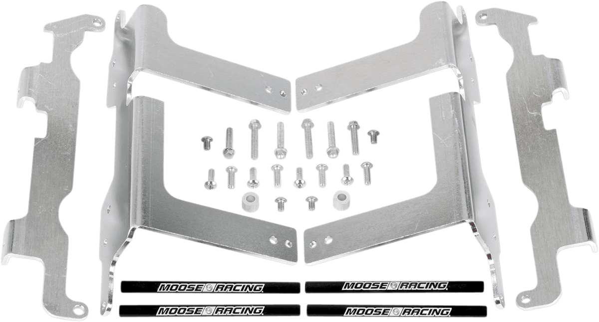 Moose Offroad Radiator Braces for Honda 11 - 161 with Silver Finish - Moto - House MX