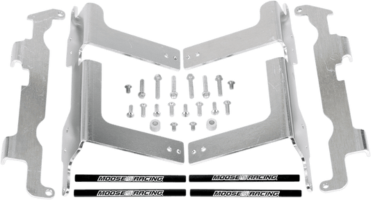 Moose Offroad Radiator Braces for Honda 11 - 161 with Silver Finish - Moto - House MX