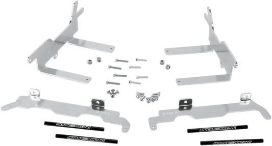 Moose Offroad Radiator Braces for Honda 11 - 166 - Heavy - Duty 4mm Aluminum Protection - Moto - House MX