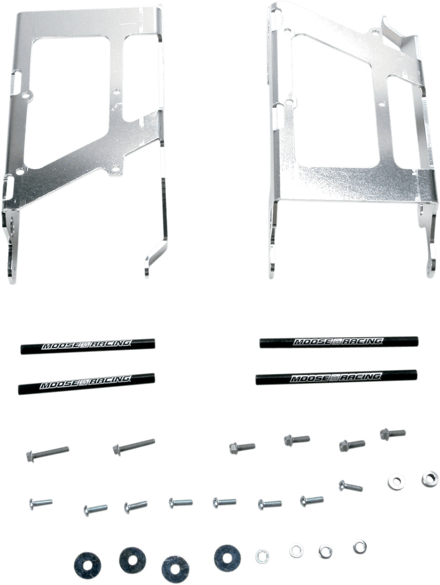 Moose Offroad Radiator Braces for KTM 11 - 200 - Heavy - Duty Aluminum Support System - Moto - House MX