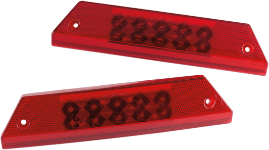 MOOSE OFFROAD Ranger Full LED Taillights - Red, Part Number 100 - 1201 - PU - Moto - House MX
