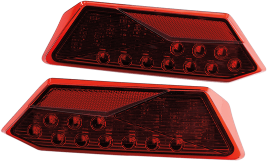 Moose Offroad RZR1000 LED Taillights - Red, Part Number 100 - 3385 - PU - Moto - House MX