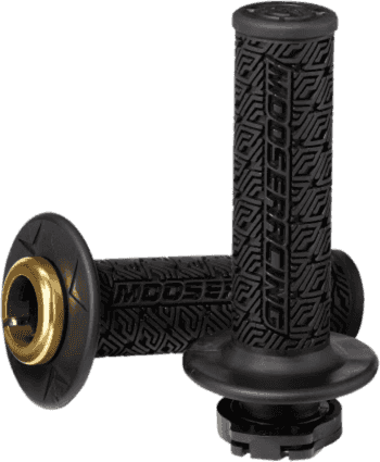 MOOSE RACING 36 SERIES CLAMP - ON GRIPS - Black/Gold - 0630 - 2535 - Moto - House MX