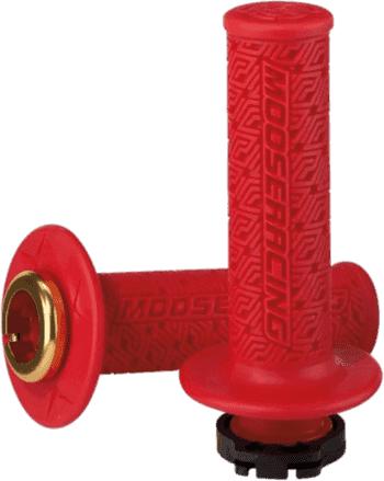 MOOSE RACING 36 SERIES CLAMP - ON GRIPS - Red/Gold - 0630 - 2539 - Moto - House MX