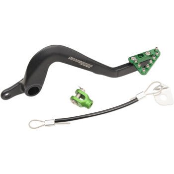 Moose Racing Brake Pedal - Green - 1610 - 0547 - 2001 - 2023 Kawasaki KX85, KX100, and KX112 - Moto - House MX