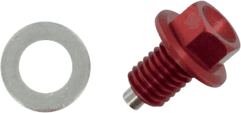 Moose Racing Drain Plug Magnetic Red Kawasaki KX100/KX85 Exhaust 0920 - 0048 - Moto - House MX