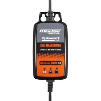 Moose Racing - Optimate 1 Charger - DUO - TM - 611 - Lithium - AMG - Lead - Acid - Moto - House MX