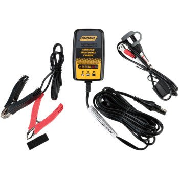 Moose Racing Optimate 1 Duo Battery Charger/Maintainer 12V lead - acid or 12.8V lithium battery - Moto - House MX