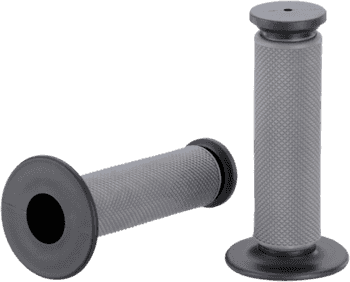 Moose Racing Qualifier Motorcycle Diamond Grips Grey / Black - Moto - House MX