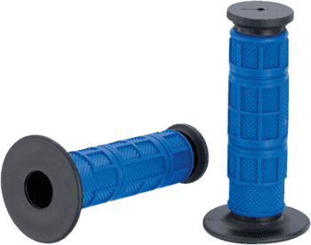 Moose Racing Qualifier Motorcycle Full Waffle Grips Black/Blue - 0630 - 1835 - Moto - House MX