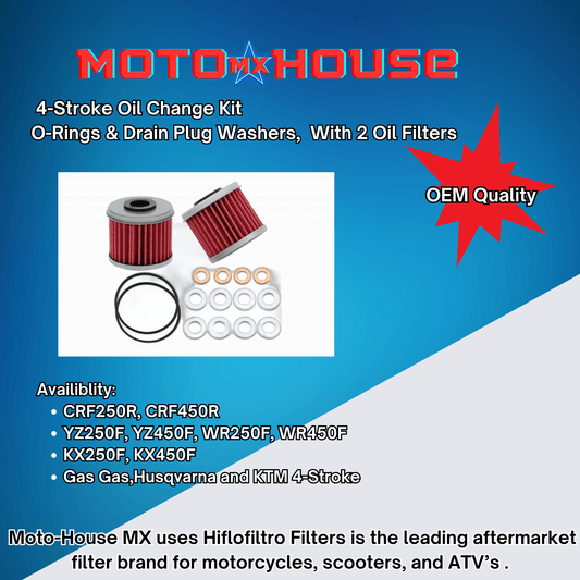 Moto - House MXKXF Oil Change Kit - 2004 - 2024 Kawasaki KX250F - Moto - House MX