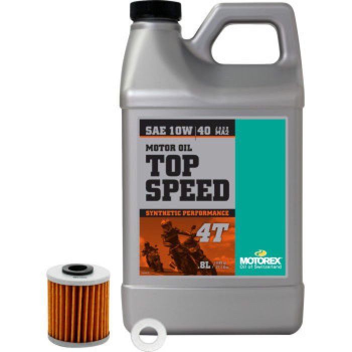 MOTOREX Oil Change Kit Top Speed 10W - 40 for Kawasaki KX250F - Moto - House MX