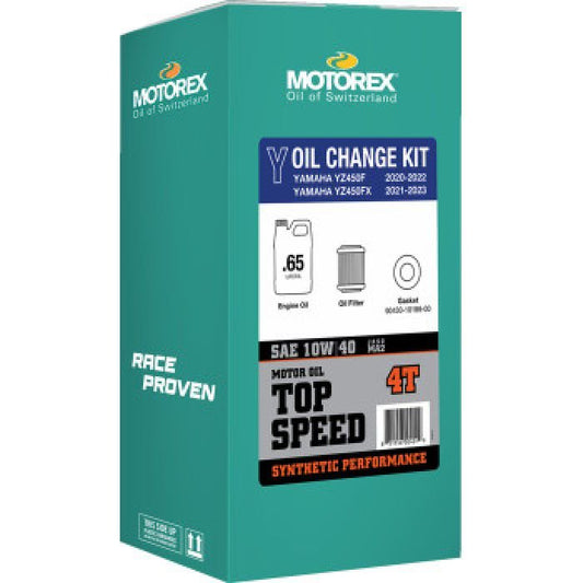 Motorex Oil Change Kit Top Speed 10W - 40 for Yamaha YZ450F - Moto - House MX
