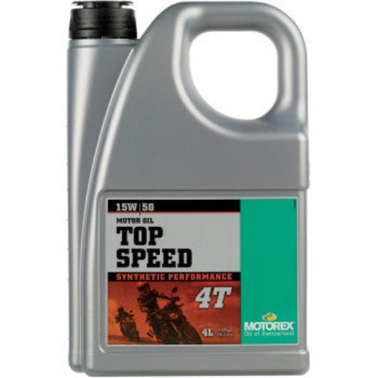 Motorex Top Speed Synthetic 4T Engine Oil - 15W - 50 - Moto - House MX