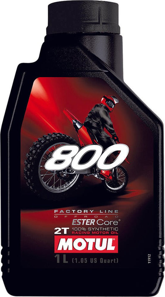 MOTUL 800 2T PRO RACING - 2 STROKE OIL - PREMIX - 104038 - 1 LITER - Moto - House MX