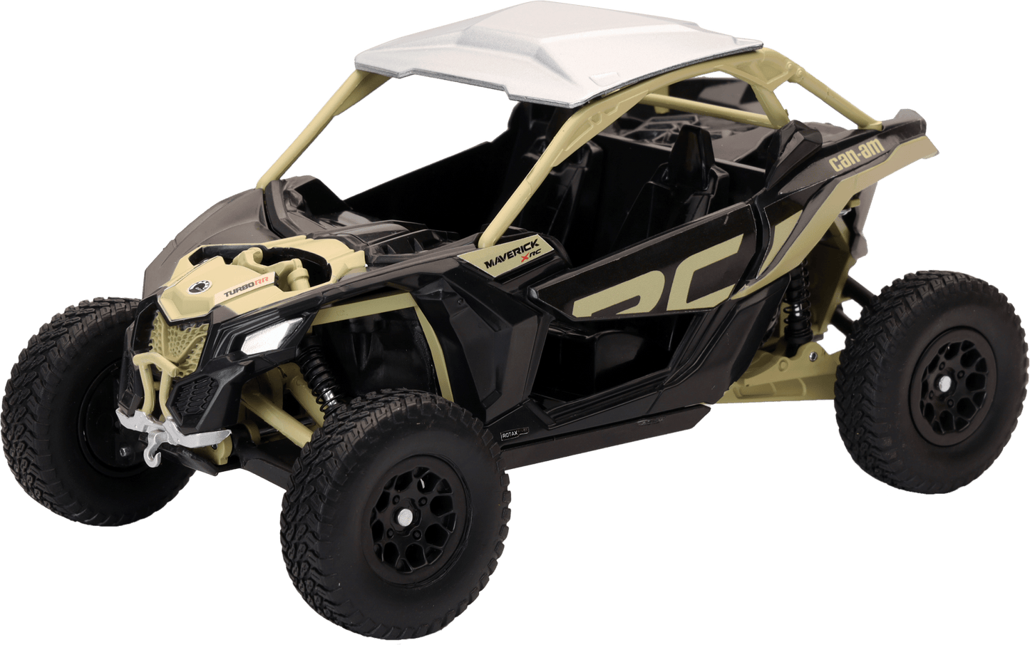 NEW - RAY NEW - RAY - 1:18 Scale Can Am Maverick X3 X RC Turbo Black/Tan - Fits Select RC Models 58283B - Moto - House MX