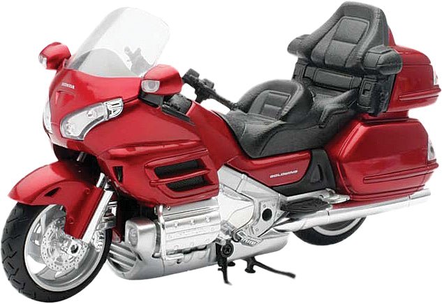 NEW - RAY NEW - RAY - Replica 1:12 Cruiser 10 Honda Tourer Burgundy - Part 57253A - Fits Various Honda Models 57253A - Moto - House MX