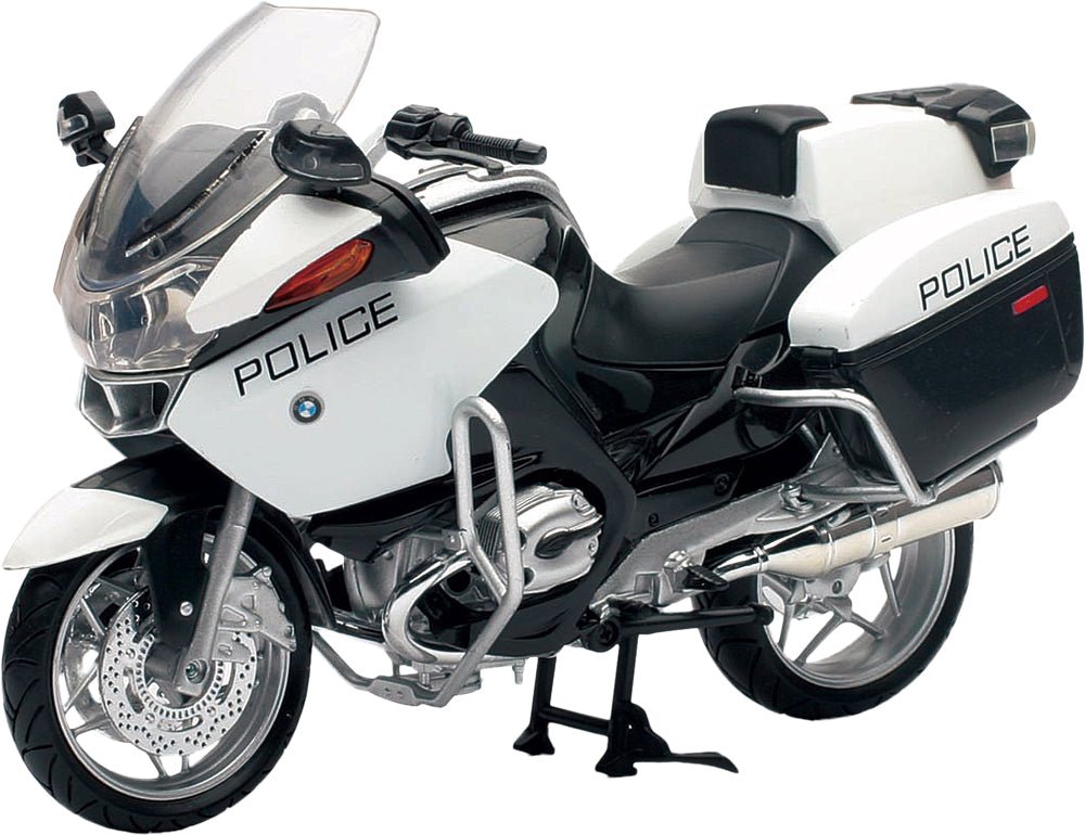NEW - RAY NEW - RAY - Replica 1:12 Sport Touring BMW R1200 RT P Police White - Part 43153 - Fits Most 1:12 Scale Collectible Models 43153 - Moto - House MX