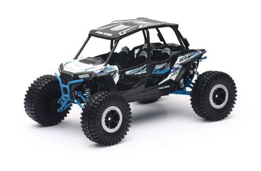 NEW - RAY NEW - RAY - Replica 1:18 UTV Polaris RZR 4 Turbo RC - White - fits Various UTV Models 57976A - Moto - House MX