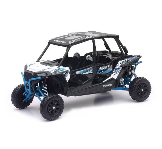 NEW - RAY NEW - RAY - Replica 1:18 UTV Polaris RZR 4 Turbo XP White - Part 57843B - Fits Various Off - Road Vehicles 57843B - Moto - House MX