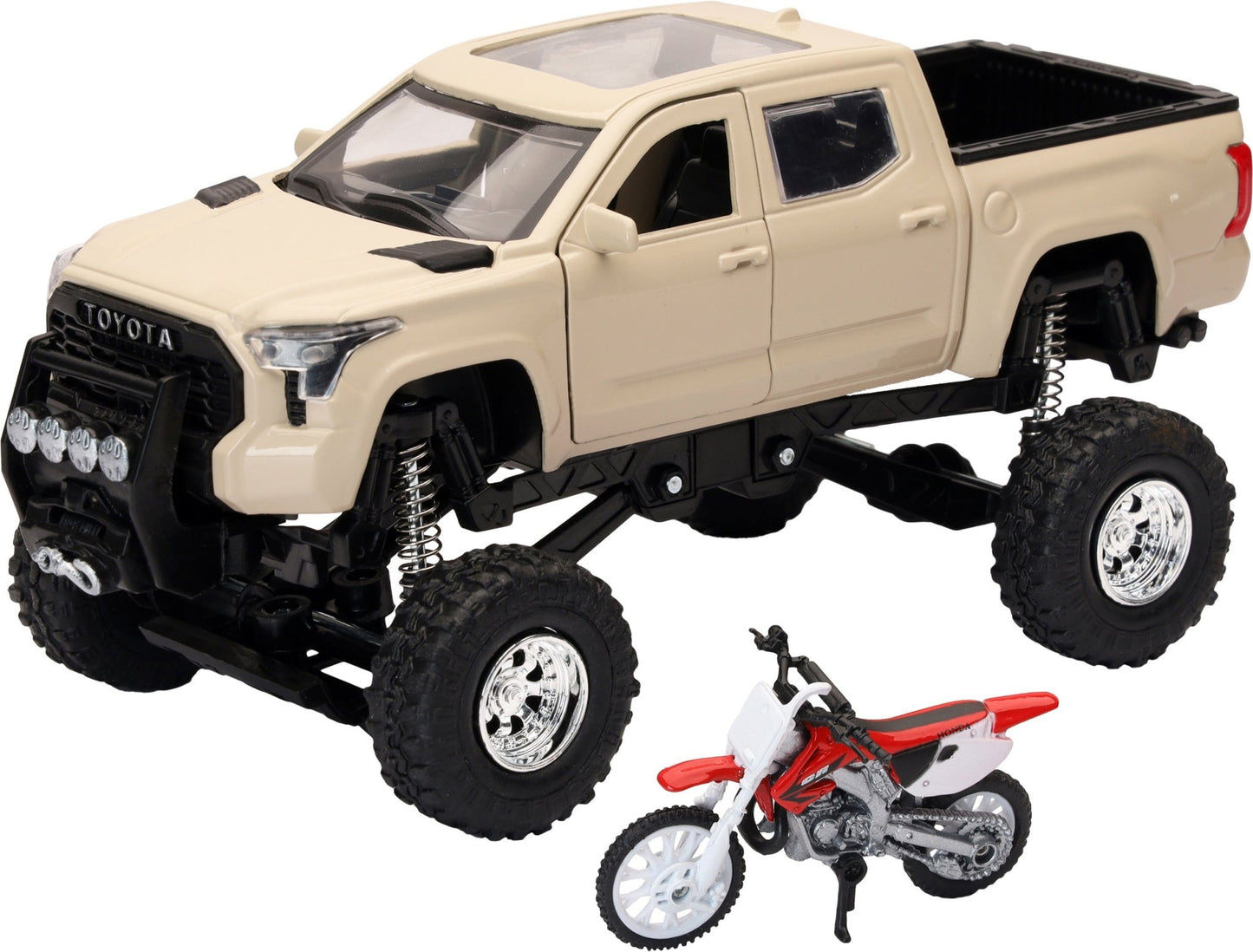 NEW - RAY NEW - RAY - Replica 4x4 Truck and Dirt Bike Mud Tundra Honda - SS - 54456 - Fits Various Models SS - 54456 - Moto - House MX