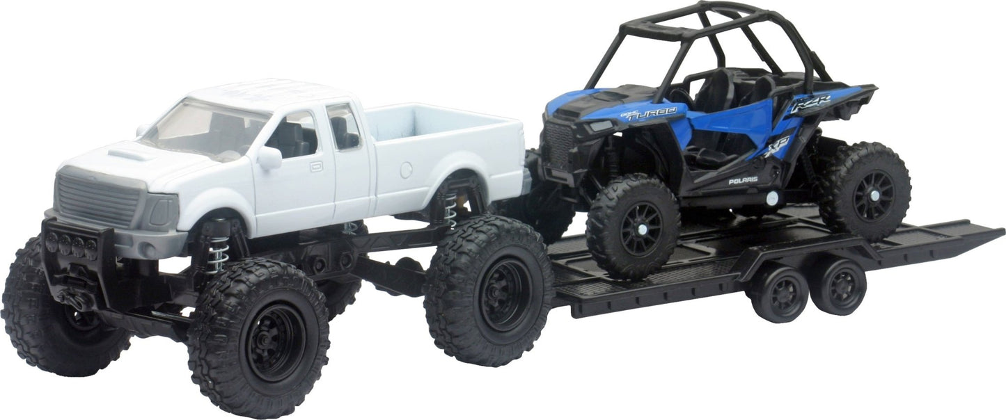 NEW - RAY NEW - RAY - Replica 4x4 Truck/ATV Pickup Truck/Pol Sportsman - 50086A - fits Jeep Wrangler with MINI Polaris 50086A - Moto - House MX