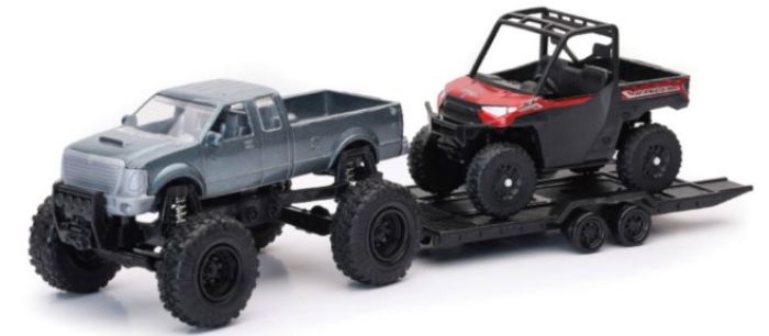 NEW - RAY NEW - RAY - Replica 4x4 Truck/UTV Pick Up Truck/Pol Ranger - 50076A - Fits Jeep Wrangler with MINI Polaris 50076A - Moto - House MX
