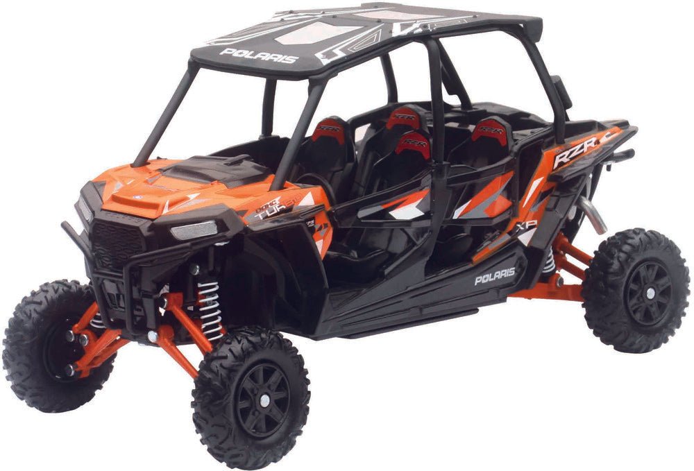 New Ray Toys - Mini Polaris RZR XP 4 Turbo EPS - 1:18 Scale - Spectra Orange - 57843A - Moto - House MX