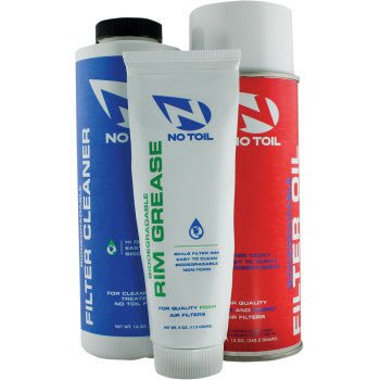 No Toil Biodegradable Air Filter Oil, Cleaner and Rim Grease - Maintenance Kit - Aerosol - Moto - House MX
