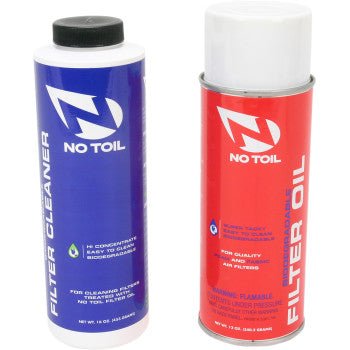 No Toil Biodegradable Air Filter Oil & Cleaner Maintenance Kit - Aerosol - Moto - House MX
