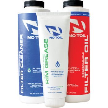 No Toil Biodegradable Filter Oil, Cleaner, and Rim Grease Kit - Maintenance Kit - Liquid - Moto - House MX