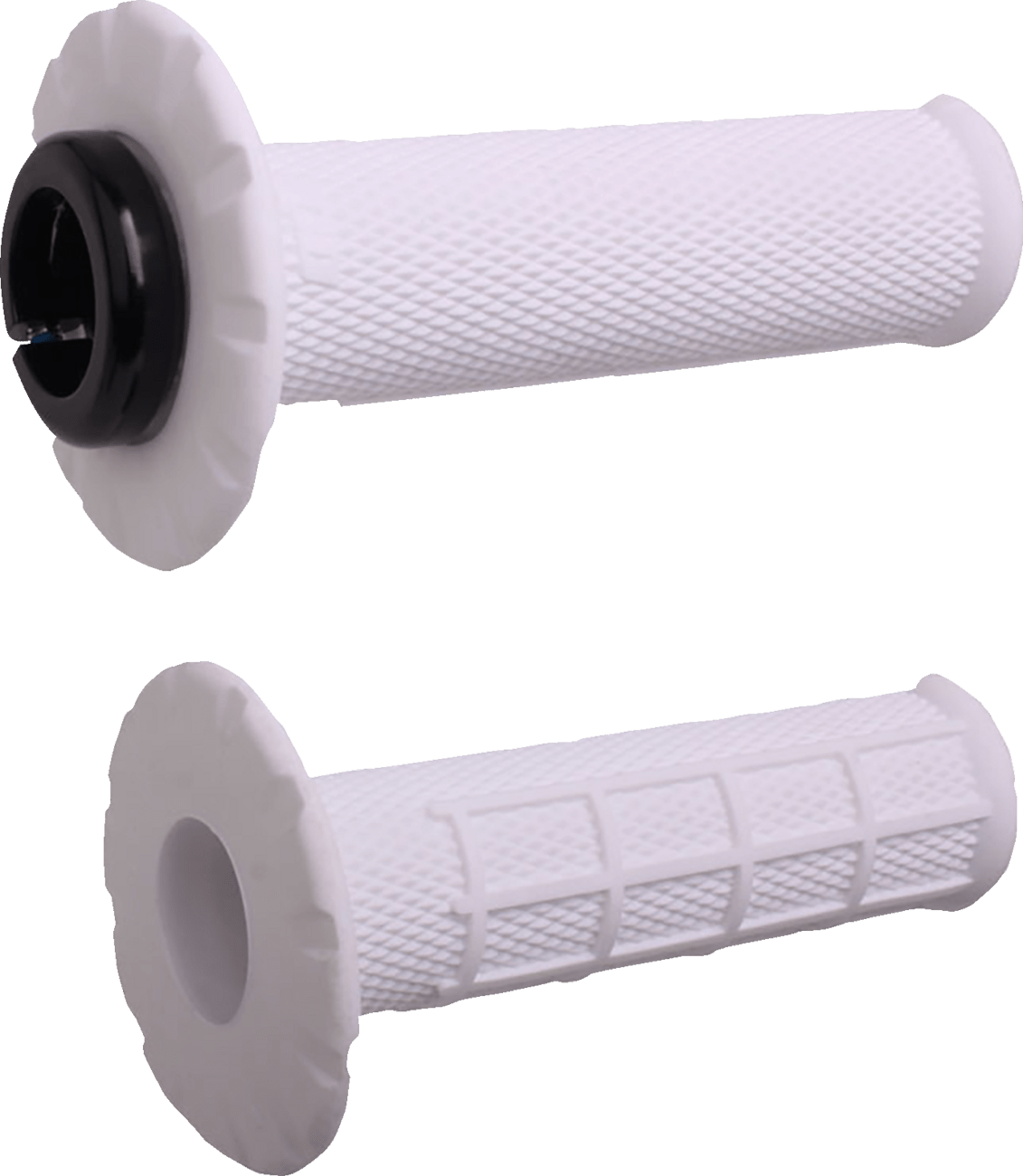 ODI Lock - On Grips Universal Half Waffle White/Black 7/8" Bars - H21UHWW - E - Moto MX Bike - Moto - House MX