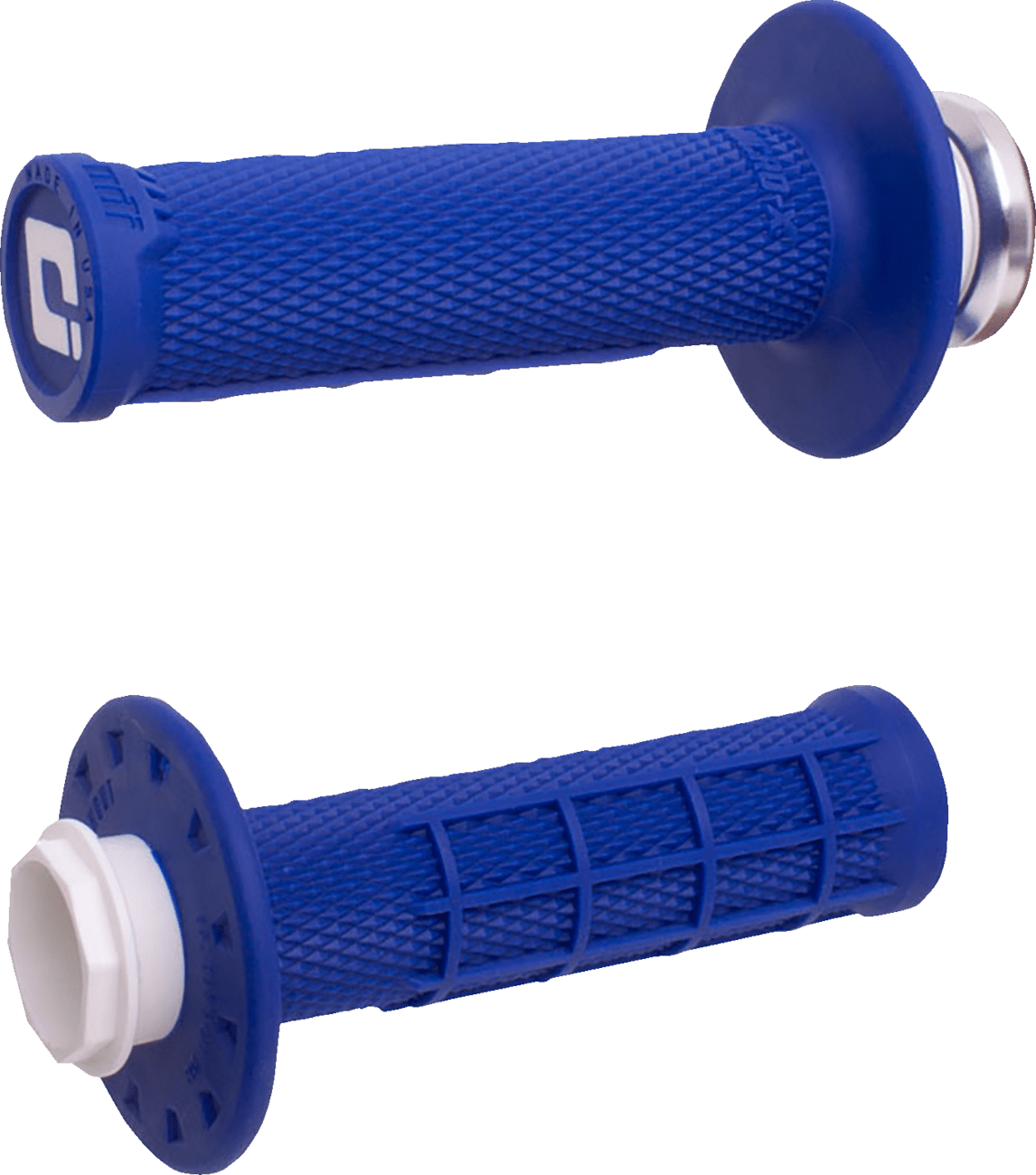 ODI Micro - X Half - Waffle v2 Lock - On Grips Blue/Black H36MXU Youth MX - Moto - House MX