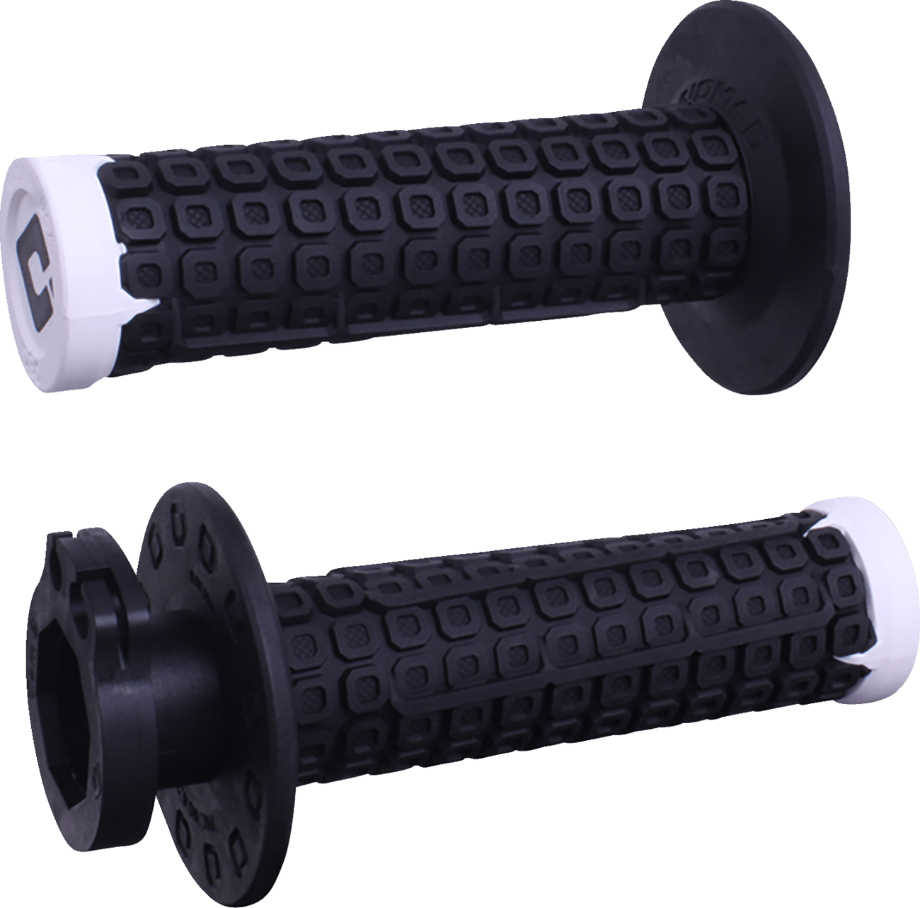 ODI Nomad Lock - On Grips - Off - Road - Black/White/Silver H36NDBW - fits various models - Moto - House MX